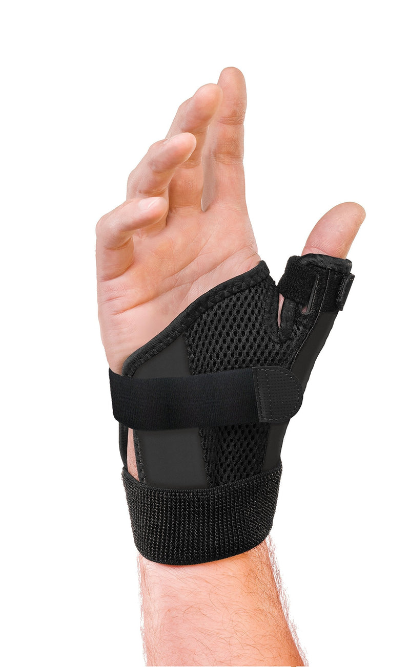 Mueller Sports Medicine Adjust-to-Fit Thumb Stabilizer, For Men and Women, Black, One Size Fits Most 1 Count (Pack of 1) - BeesActive Australia