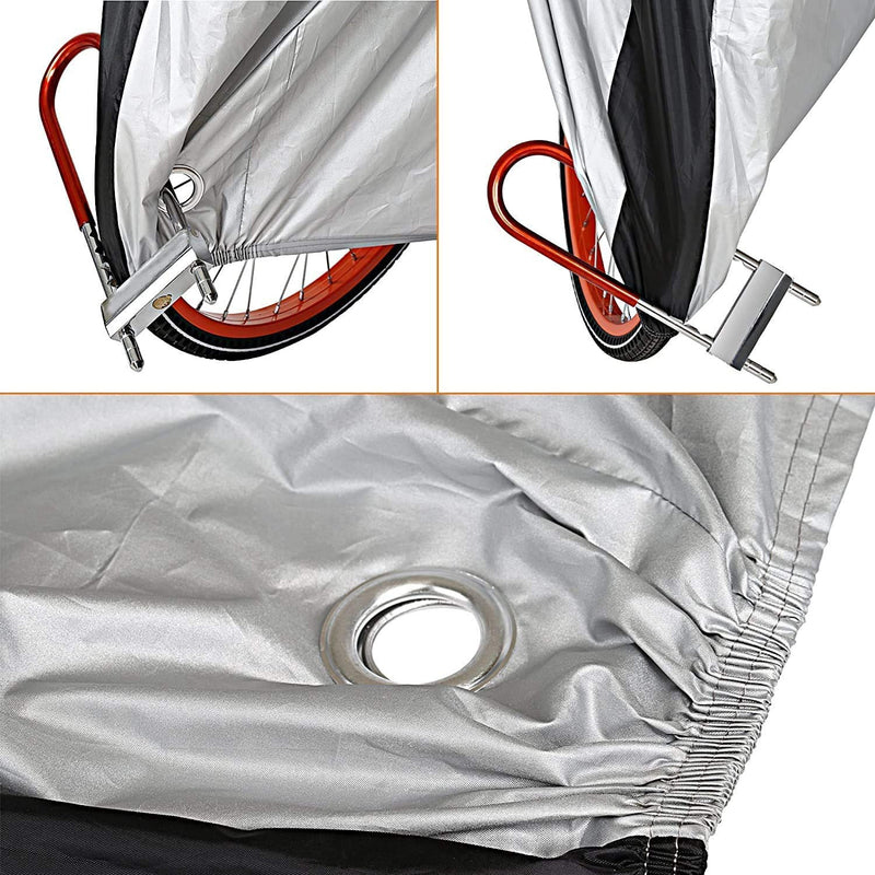 Bike Cover, Waterproof Outdoor Bicycle Cover with Lock Hole for Mountain Road Bikes - BeesActive Australia