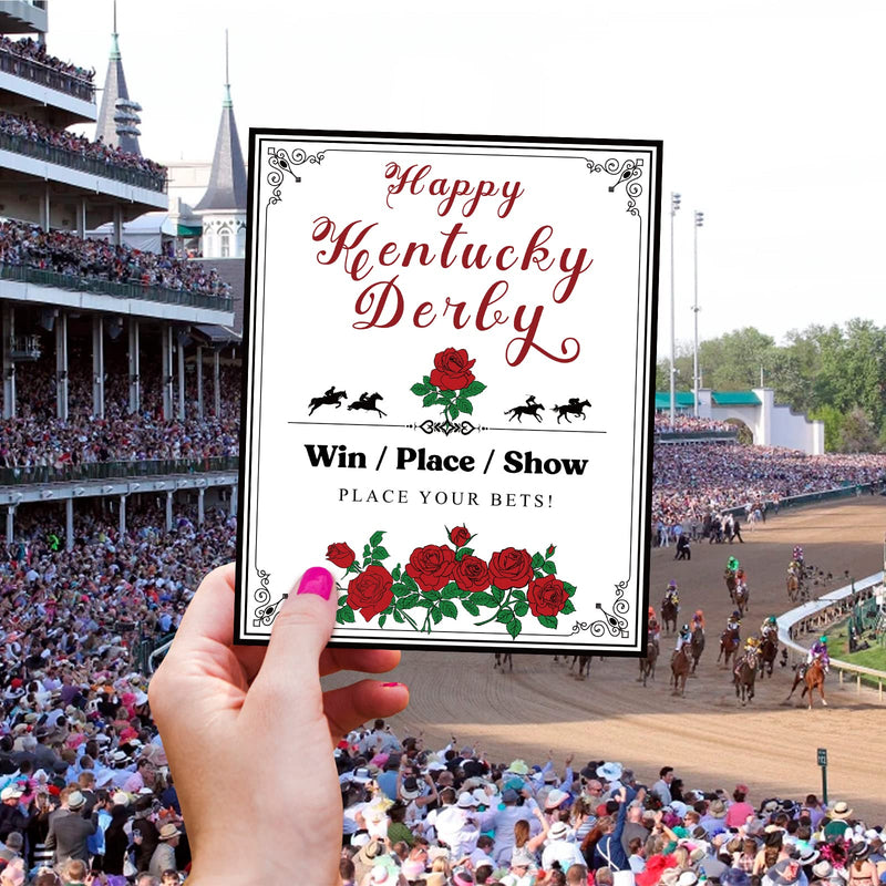 50PCS Kentucky Horse Derby Bets Card – Horse Racing Invitation Betting Guessing Game Cards Party Supplies - BeesActive Australia