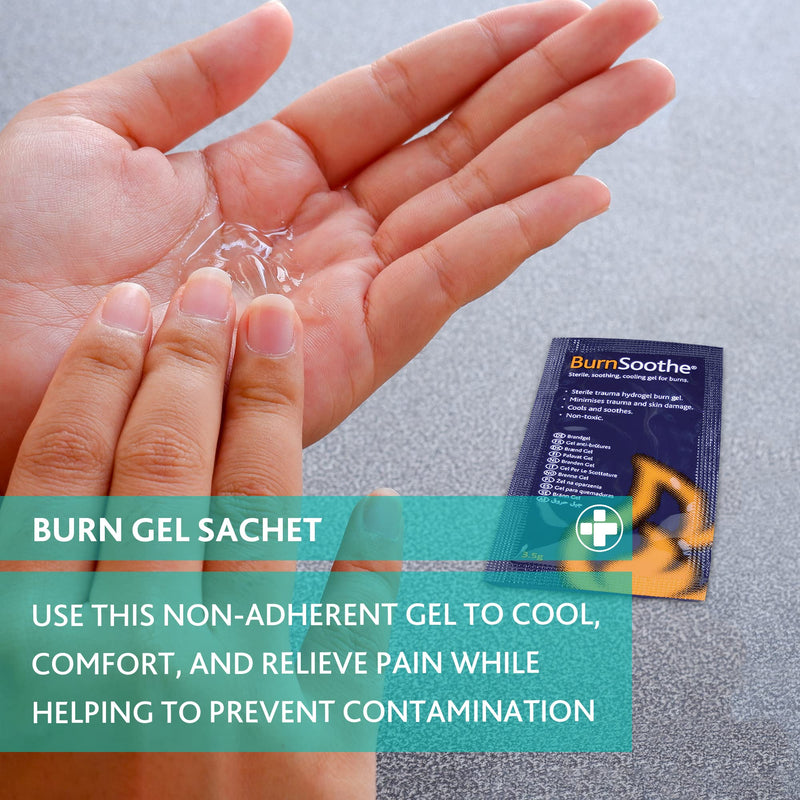 Reliance Medical - Burnsoothe/Reliburn Burn Blot Sachet - Sterile, Non-Toxic, Soothing, Cooling Gel For Burns To Minimise Trauma And Skin Damage (Box of 25 - 3.5 g Per Single Use Unit) 25 Count (Pack of 1) - BeesActive Australia