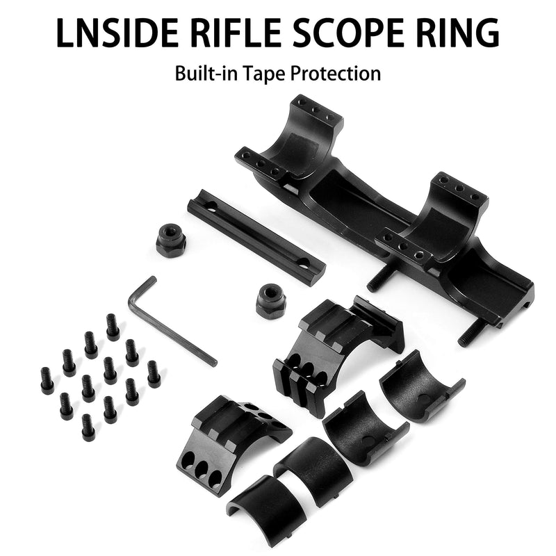 lasdolod Scope Mount, Offset Rifle Cantilever Scope Mounts, Diameter 1 inch / 30 mm Dual Rings | 20mm X 3 Picatinny Rail - BeesActive Australia