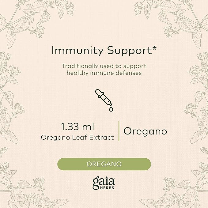Gaia Herbs Oregano Leaf, 1 fl oz (30 ml) - BeesActive Australia