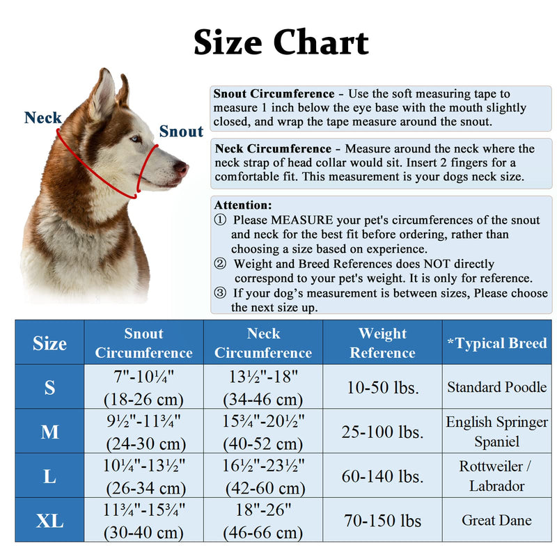 Dog Head Collar, No Pull Head Halter with Soft Padding, Durable Headcollar for Medium Large Dogs, Free Training Guide Included Red Pad/ Black - BeesActive Australia