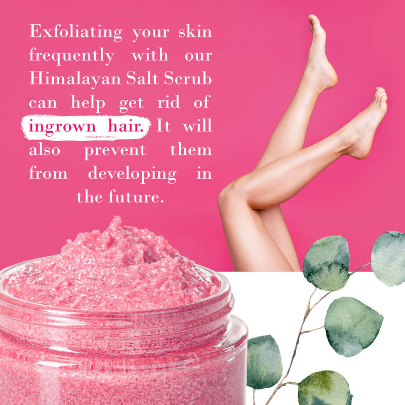 Himalayan Salt Exfoliating Body Scrub - Face Hand Lip Foot & Body Shower Scrub with Pink Sea Salt Essential Oil Acne Scar Treatment Natural Skin Care Exfoliator Mens Facial Scrubber Cellulite Remover - BeesActive Australia