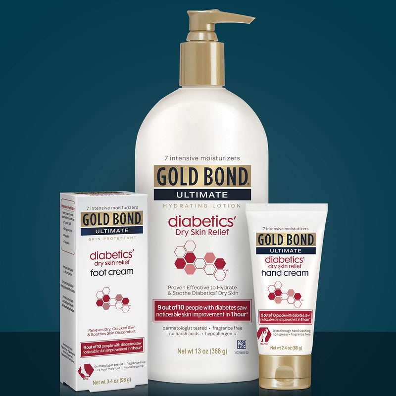 Gold Bond Ultimate Hydrating Lotion Diabetics' Dry Skin Relief, 13 oz., Moisturizes & Soothes - BeesActive Australia