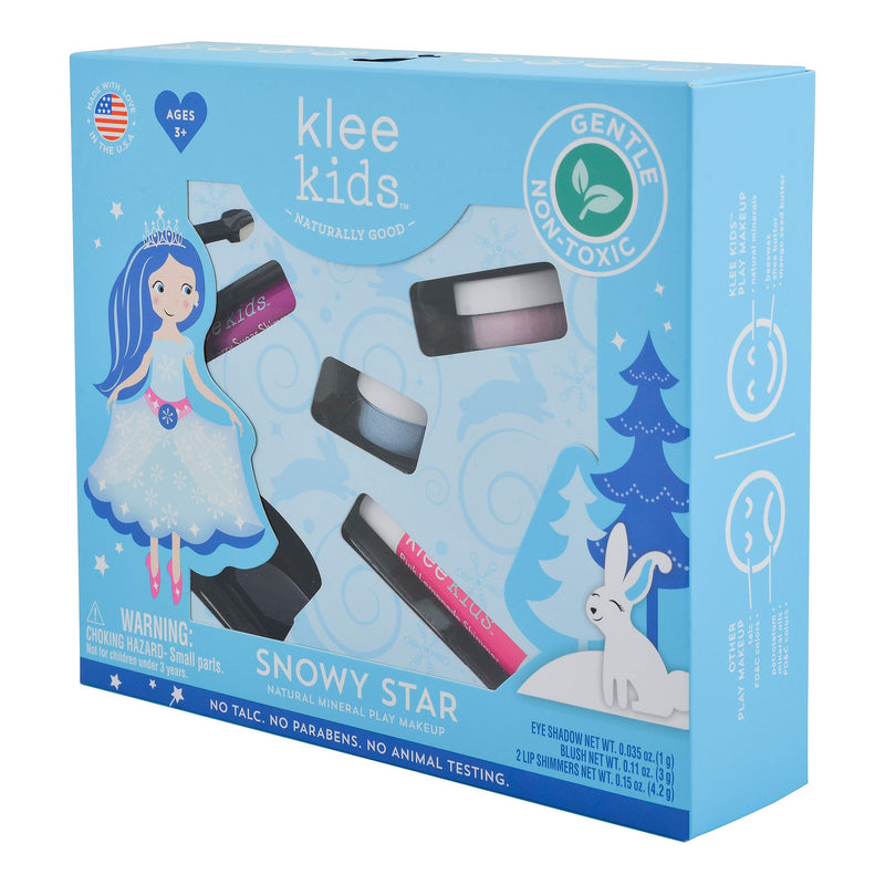 Luna Star Naturals Klee Kids Natural Mineral Makeup 4 Piece Kit (Snowy Star) Snowy Star - BeesActive Australia