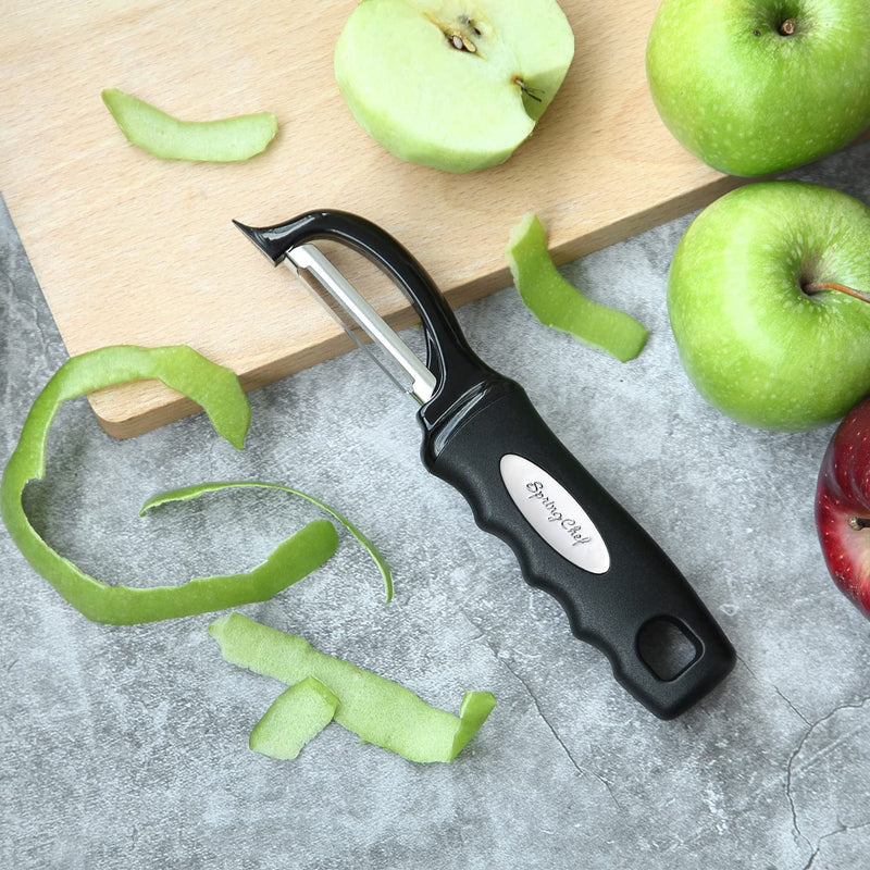 Spring Chef Premium Swivel Vegetable Peeler, Black 1 - BeesActive Australia