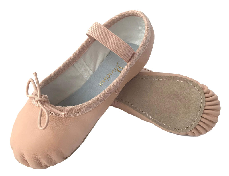 Dancina Leather Ballet Shoes for Girls and Toddlers 7.5 Toddler Nude (Ballet Pink) - BeesActive Australia