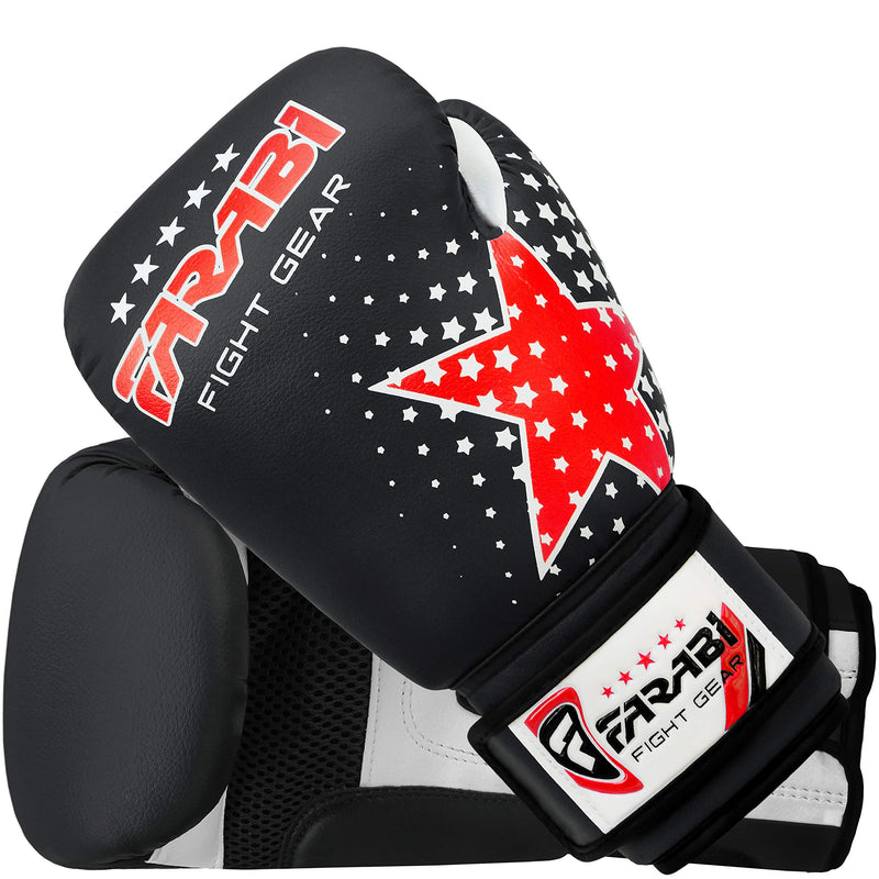 [AUSTRALIA] - Farabi Boxing Gloves 6-oz Kickboxing Kids MMA Muaythai Punching Bag Training Gloves 