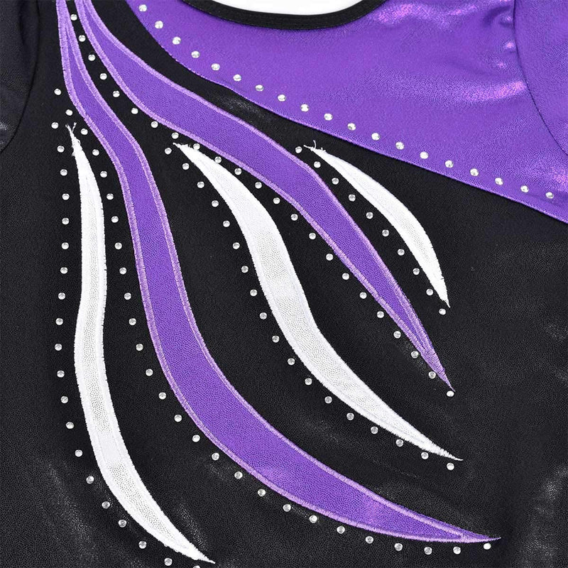 [AUSTRALIA] - Kids Girls Gymnastic Long Sleeve Leotard Dance Bodysuit Sparkles Ribbon Stripes Biketard 