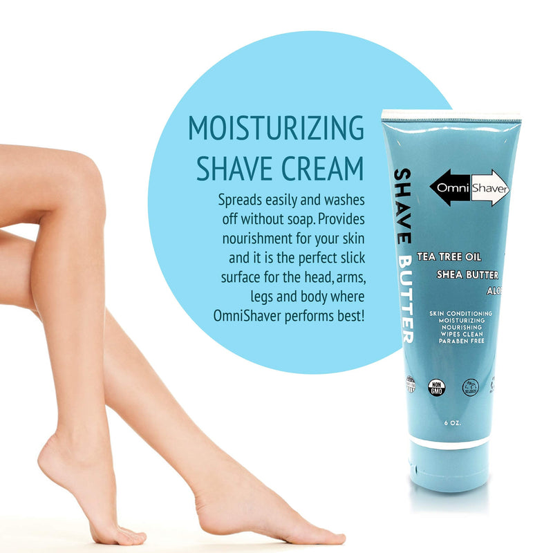 OmniShaver Shave Butter - The Best Shaving Cream For Head Arms Legs And Body - Head Shaving Soap - BeesActive Australia
