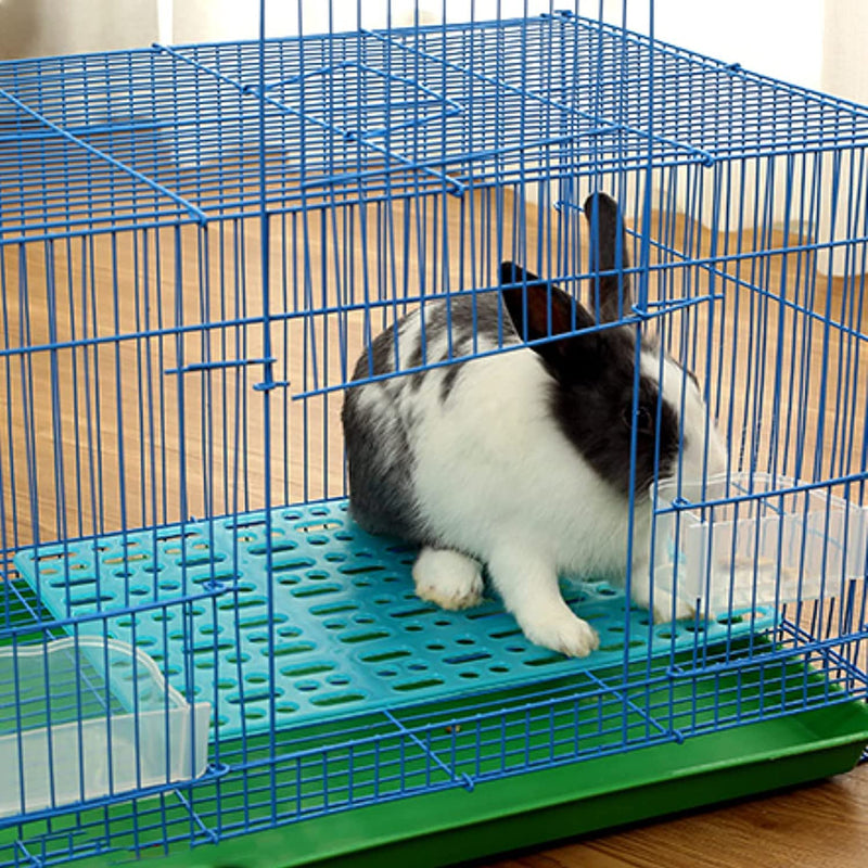 4 Pcs Rabbit Feet Pad Plastic Bunny Cage Floor Mat Foot Resting Hole Leak Water Nest Mat Pet for Small Animal Hamster Rat Chinchilla Guinea Pig Dogs Cats Blue - BeesActive Australia