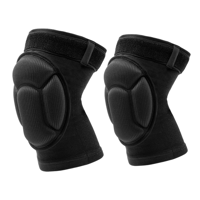 ONTYZZ Knee Pads with Non-Slip Bandage Thickening Anti-Collision EVA Sports Knee Pads for Volleyball Basketball Football Dancing Working Gardening Cleaning Breathable Knee Pads for Men Women Black/L Bandage/black L: Leg circumference=38 - 54 cm - BeesActive Australia
