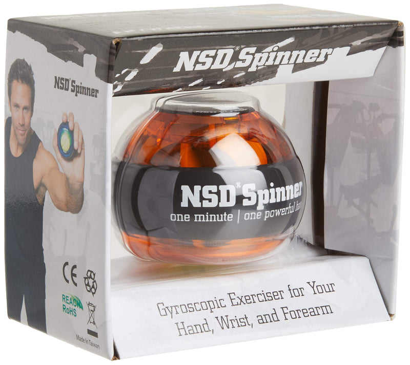 NSD Power Essential Spinner Gyro Hand Grip Strengthener Wrist Forearm Exerciser Amber - BeesActive Australia