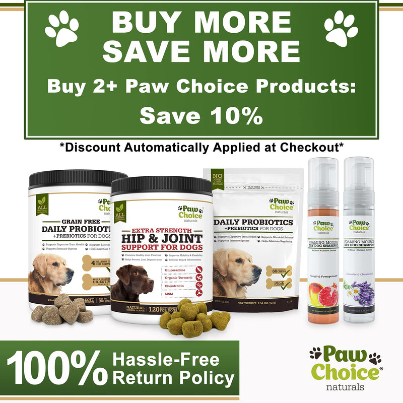 Probiotics for Dogs with Prebiotics - Daily Chews for Digestion, Regularity, Diarrhea Relief, Plus Supports Immune System and Health - Natural Supplement and Treat Made in USA - BeesActive Australia