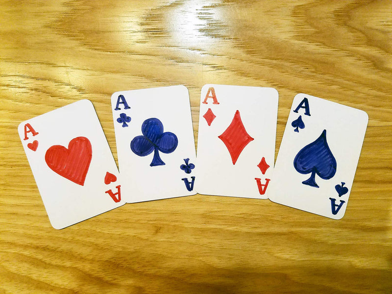 Miniature Blank Playing Cards (Matte Finish) 200 Blank Cards, 2.5" x 1.75", Half Size Poker Cards, Flash Cards, Board Game Cards - BeesActive Australia