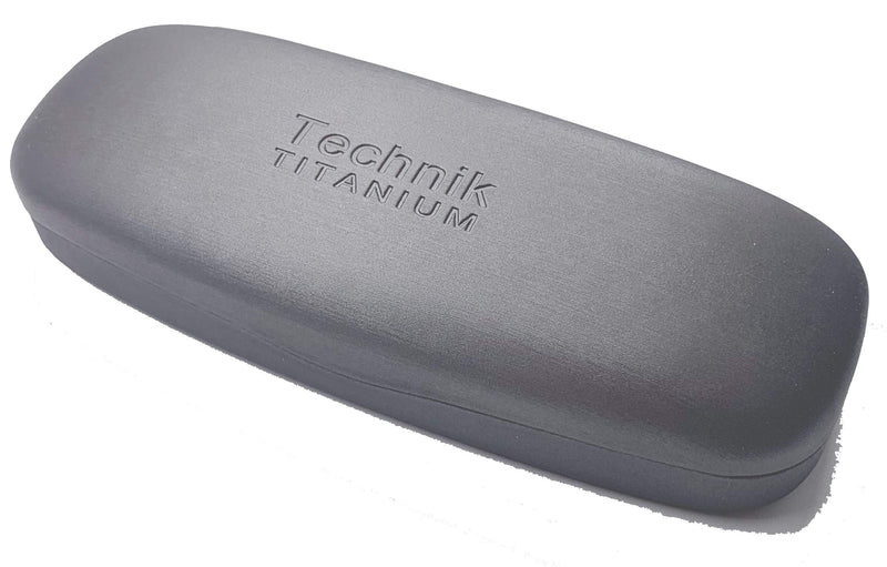 Technik Titanium Collection Designer Spectacles Glasses Hard Case, Silver Grey - New - BeesActive Australia