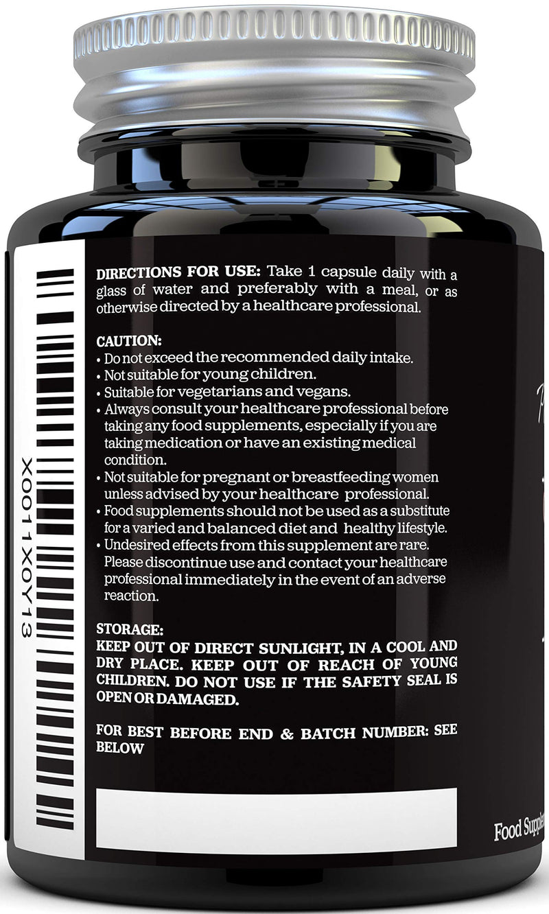 Coenzyme Q10 300mg - Triple Strength - 90 Vegan Capsules - Pure Ubiquinone CoQ10-3 Month Supply - Naturally Fermented CoQ10 - BeesActive Australia