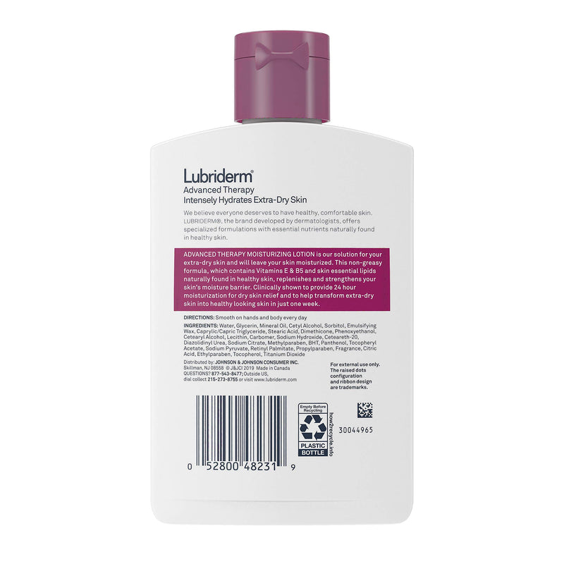Lubriderm Advanced Therapy Moisturizing Lotion with Vitamins E and B5, Deep Hydration for Extra Dry Skin, Non-Greasy Formula, 6 fl. oz ( Pack of 3) - BeesActive Australia