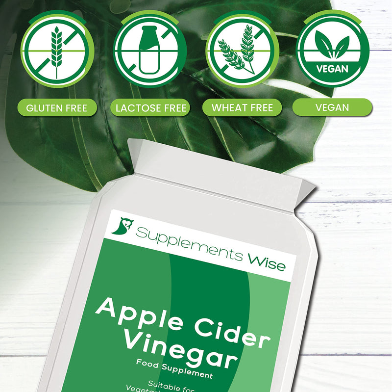 Apple Cider Vinegar Capsules - 120 x 500mg - High Strength ACV - Candida, Thrush and Yeast Infection Treatment - Water Retention Tablets - 1000mg Apple Cider Vinegar Tablets Daily - BeesActive Australia