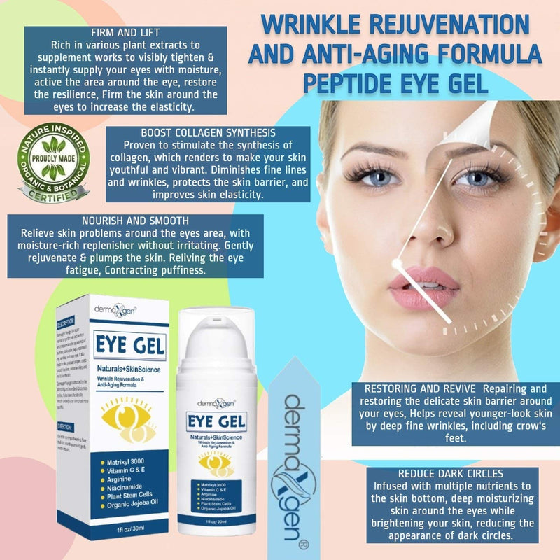 EYE GEL + Firming Eye Gel Treatment for Dark Circles, Puffy Eyes, Crow's Feet, Fine Lines & Under Eye Wrinkles - BeesActive Australia