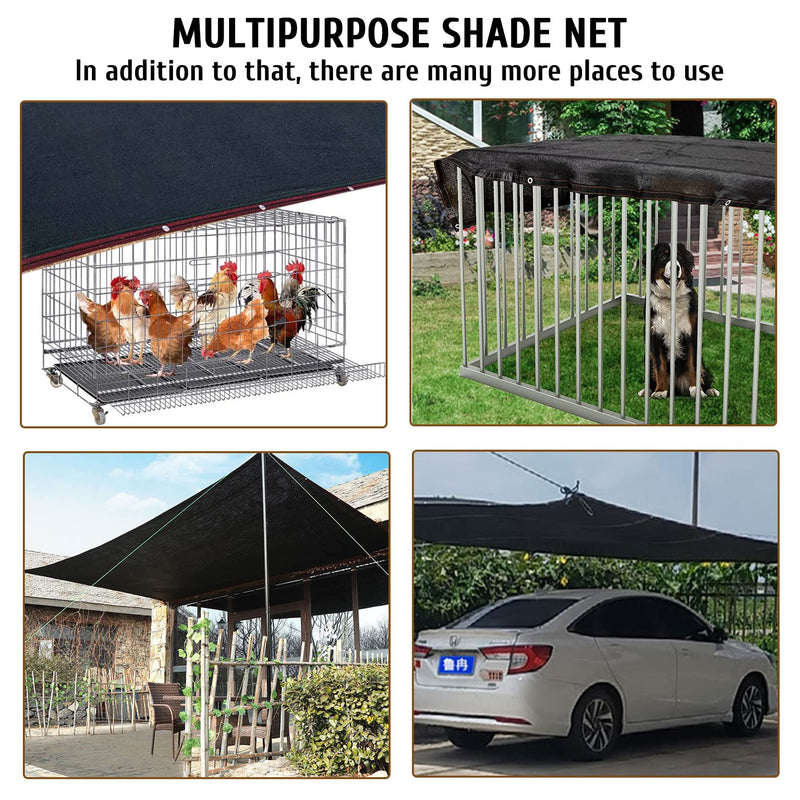 BNOSDM Dog Kennel Shade Cover 10 x 10ft Kennel Cover Sunblock Shade Cloth Dog Pen Cover for Outdoor Pet House Garden and Greenhouse Canopy Covers - BeesActive Australia