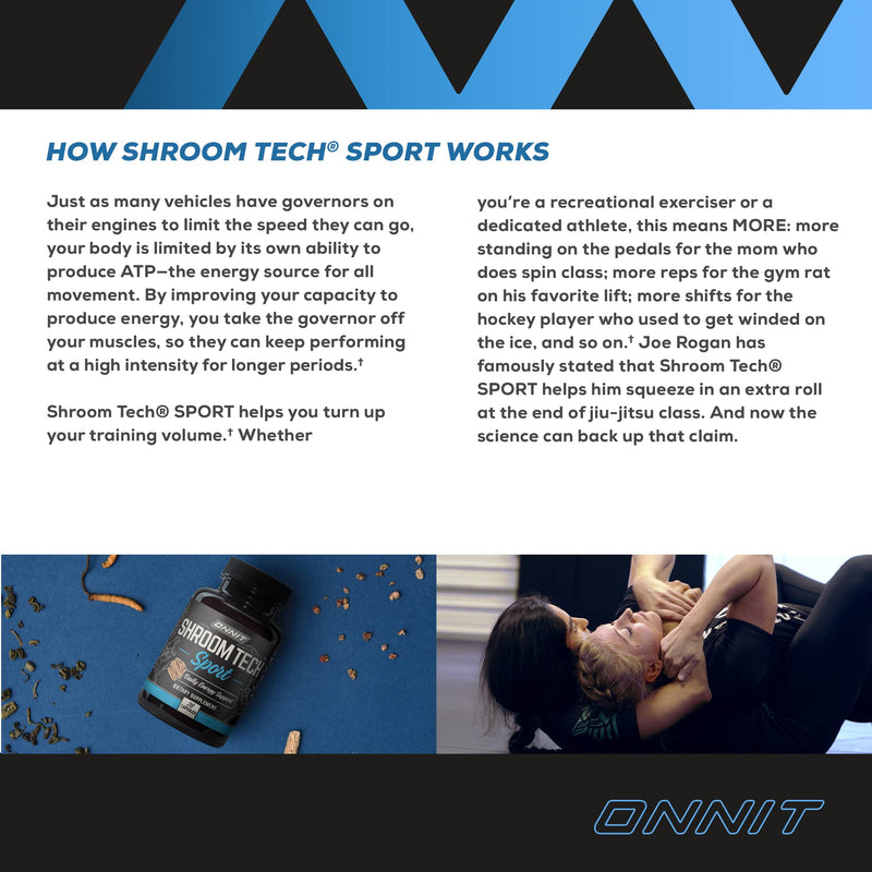 ONNIT Shroom TECH Sport (84ct) | All Natural Pre-Workout Supplement with Ashwagandha, Cordyceps Mushroom, and Rhodiola Rosea 84 Count (Pack of 1) - BeesActive Australia