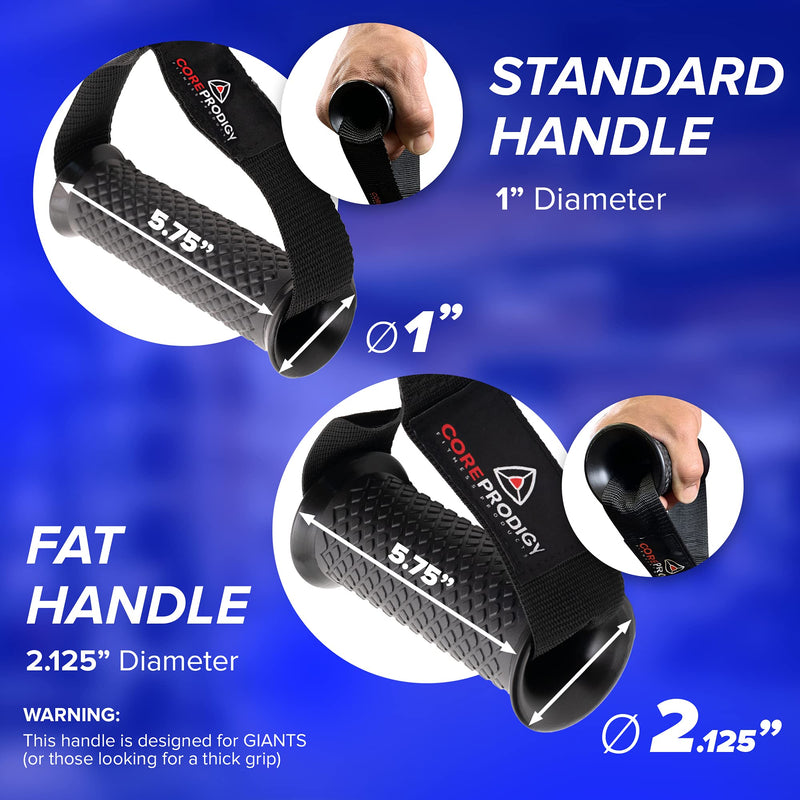 Core Prodigy Heavy Duty Exercise Handles - Grip Attachments for Cable Machine Pulleys, Gym Equipment, Resistance Bands, and Weight Lifting Standard - BeesActive Australia