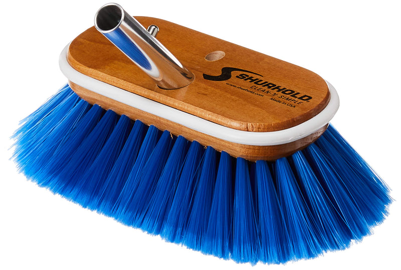 Shurhold 970 6" Deck Brush with Extra Soft Blue Nylon Bristles - BeesActive Australia