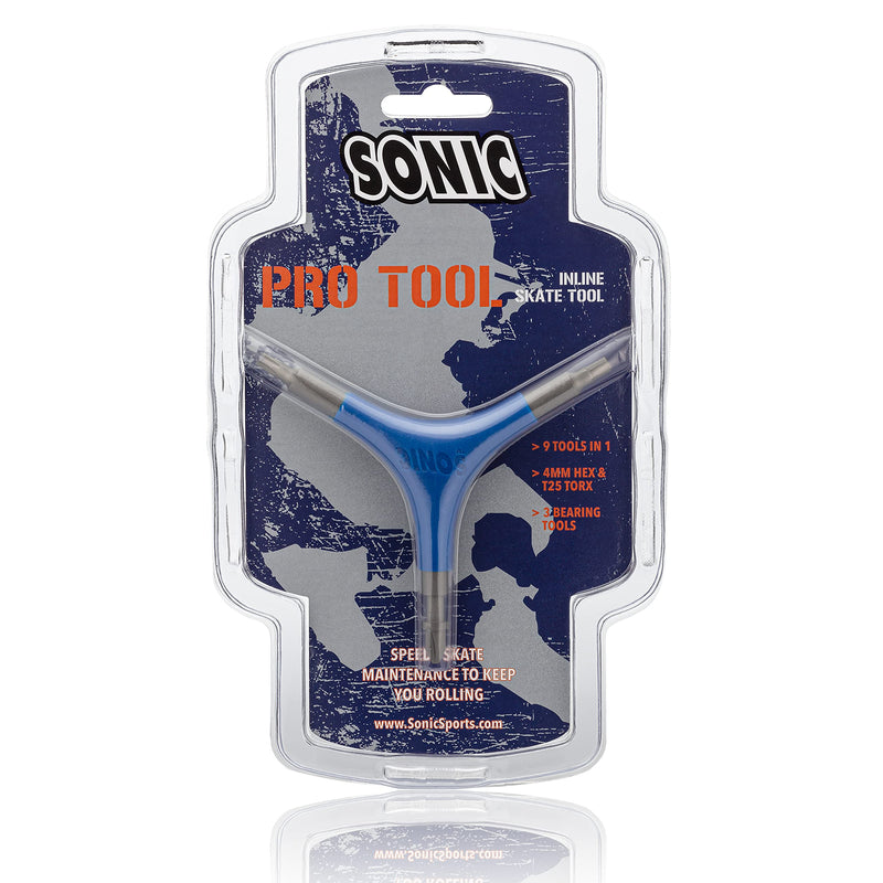 SONIC Pro Inline Skate Tool - 9 Essential Tools - 4 mm Hex and T25 Torx - Bearing Pusher and Extractor - BeesActive Australia