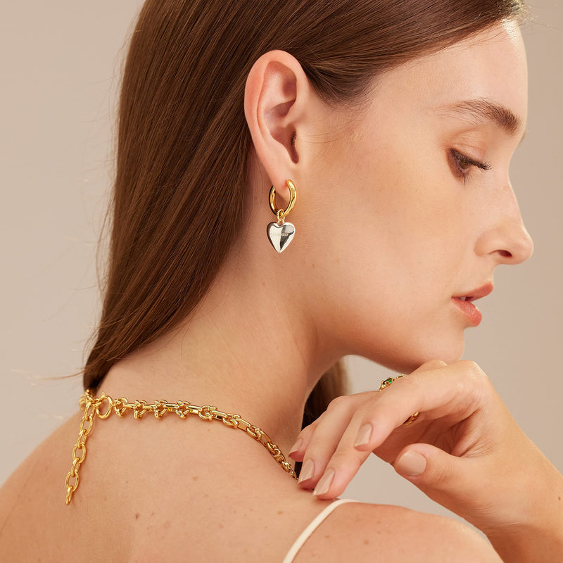 C.Paravano Hoop Earrings for Women | 925 Sterling Silver or 18K Gold Plated Hoop Earrings | Huggie Earrings for Women | Lightweight Hoops | Hypoallergenic Earring for Women EARRING_Q - BeesActive Australia