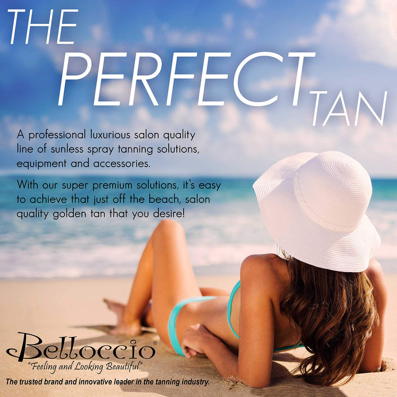 1 Pint of Belloccio"Opulence" Ultra Premium"DHA" Sunless Tanning Solution with Dark Bronzer Color Guide - BeesActive Australia