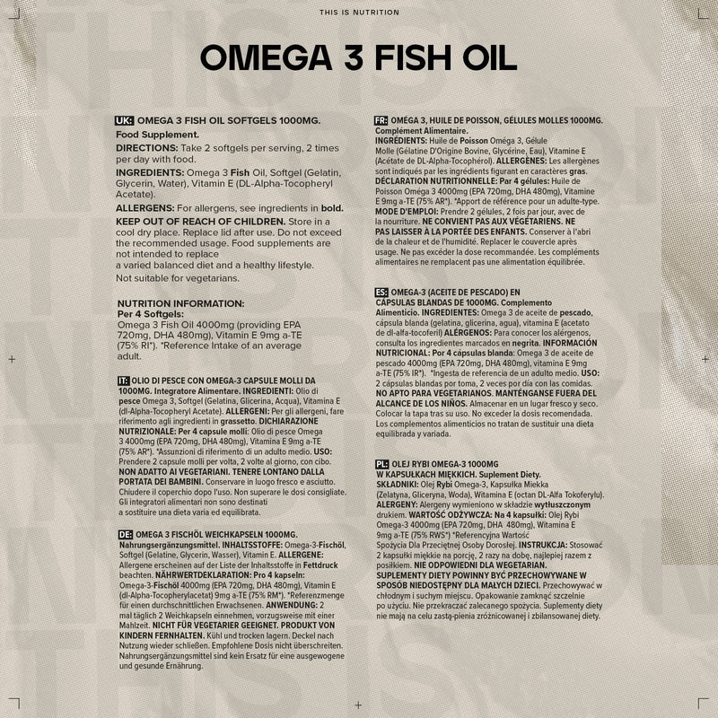Bulk Omega 3 Fish Oil Softgels, 1000 mg, Pack of 90, Packaging May Vary 90 Softgels (Pack of 1) - BeesActive Australia