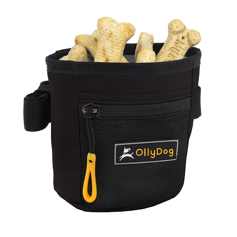 OllyDog Goodie Treat Bag, Dog Treat Pouch, Waist Belt Clip for Hands-Free Training, Magnetic Closure, Dog Training and Behavior Aids, Three Ways to Wear Raven - BeesActive Australia