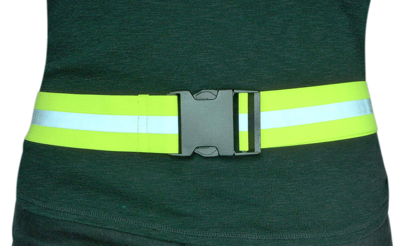 Endura Max Reflectives Reflective Elastic Belt or Sash, Military Heritage Style Glow Belt, Adjustable Lime Green Ultralight Regular - BeesActive Australia