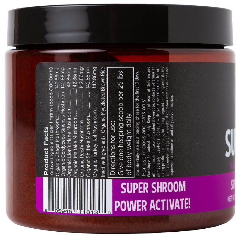 Super Snouts Super Shrooms Mushroom Immune Support for Dogs and Cats - Made in USA Organic Non-GMO, Immune Health 5.28 oz - BeesActive Australia