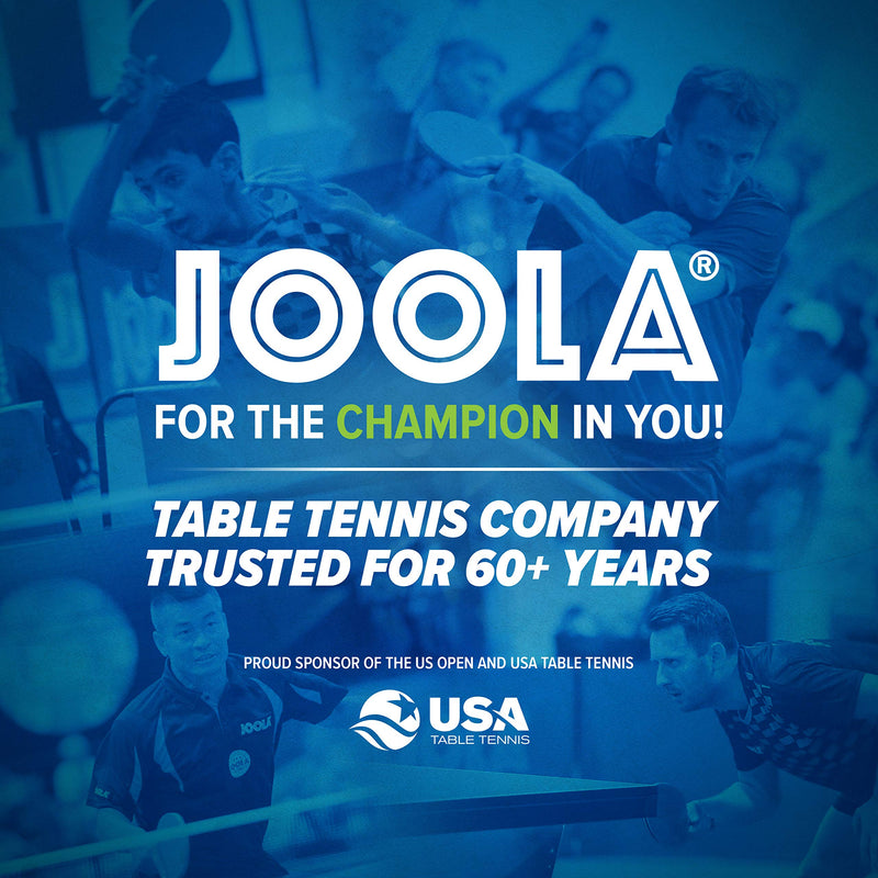 [AUSTRALIA] - JOOLA Omega Control - Tournament Peformance Ping Pong Paddle - Table Tennis Racket for Advanced Training with Flared Handle - Includes Adapter 32 Table Tennis Rubber - Designed for Control 
