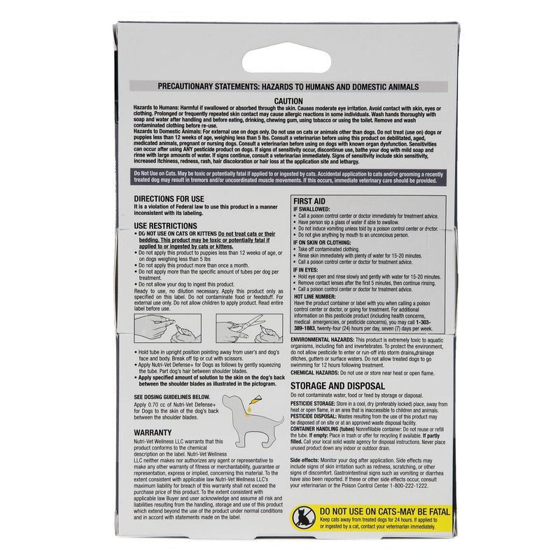 Nutri-Vet Defense Plus Flea & Tick Control for Puppies - BeesActive Australia