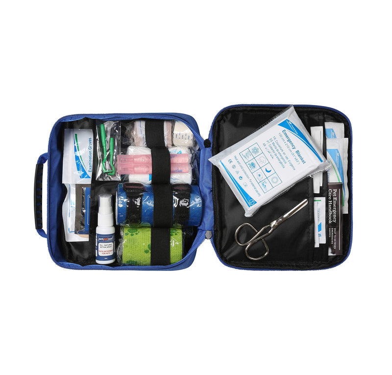 Perpetual Pet First Aid Kit with Vet Wrap, Styptic Powder, Bitter Spray & Veterinary Splint. Ideal for Hiking, Travelling, Camping, Outdoor & Indoor Activities - BeesActive Australia