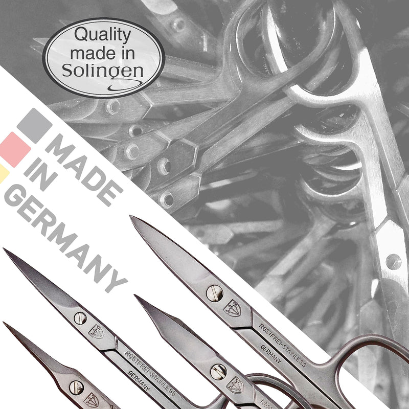3 Swords Germany Solingen - brand quality STAINLESS STEEL INOX CURVED CUTICLE SCISSORS (1 PIECE) with case for manicure pedicure - nail care by 3 Swords - Made in Germany - BeesActive Australia