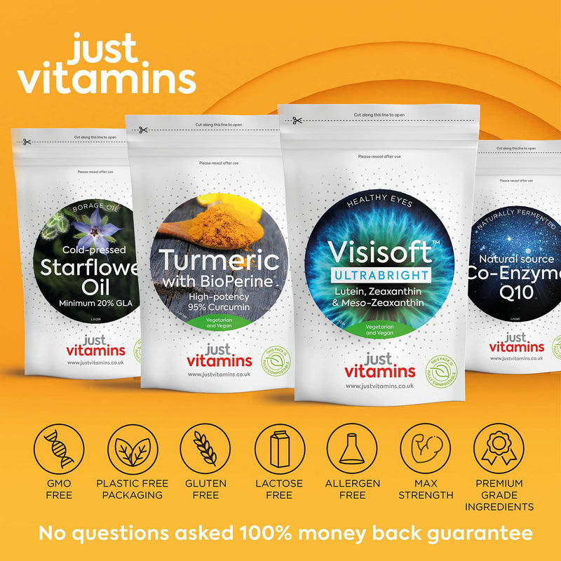 Visisoft� UltraBright 10mg Lutein, 2mg Zeaxanthin & 10mg Meso-Zeaxanthin Macular, Eye Health + Vision Complex Eye Care Supplement with Vitamin A, Riboflavin & Zinc x60 Capsules UK Made - BeesActive Australia