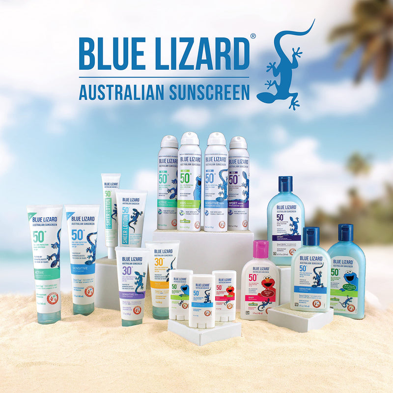 BLUE LIZARD Australian Sunscreen, Sensitive SPF 30+, 5-Ounce SPF 30 - 5 Fl Oz - Tube - BeesActive Australia