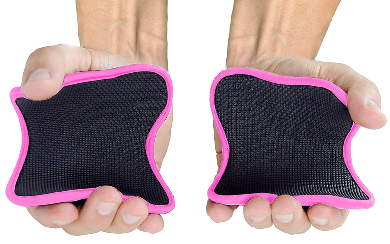 Advance Grip - Multi Purpose Fitness Lifting Double Sided Neoprene Grips Gloves 1 Pair Weight Lifting Training Glove Workout Gym Palm Exercise Gloves Men & Women Grip Pad Pink - BeesActive Australia