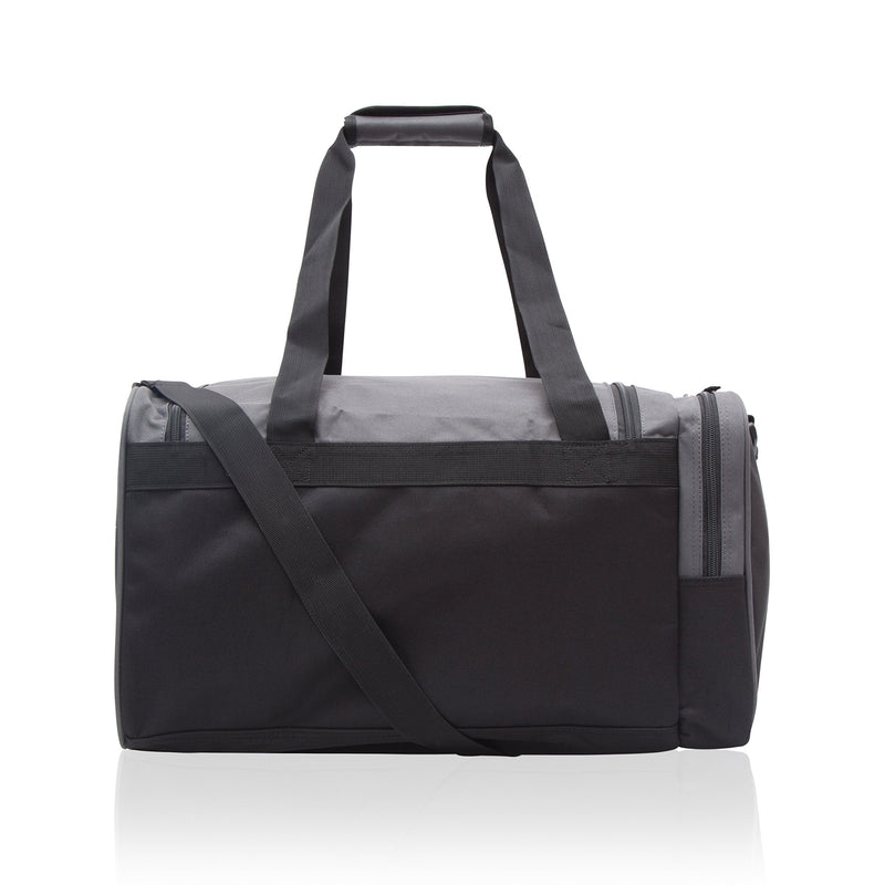 Jetstream Heavy Duty Multi Pocket Large Sports Gym Equipment Travel Duffel Bag with 2 Pockets (20 Inch, Grey) 20IN Classic 20" Grey - BeesActive Australia