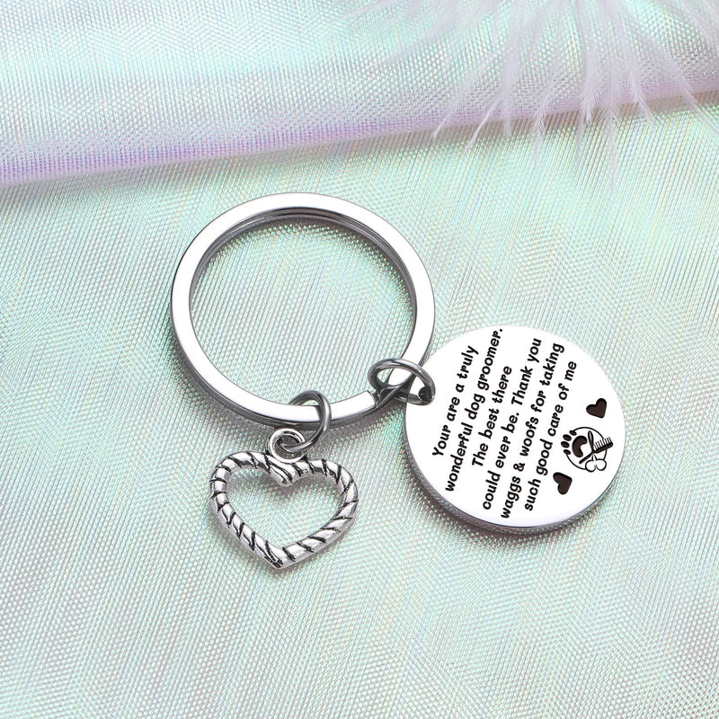 ZQEOU Dog Groomer Gift Coworker Keychan Thank You Jewelry Pet Groomer Gift Christmas Jewelry 1 Standard - BeesActive Australia