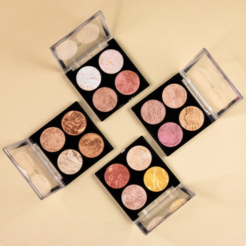 Makeup Revolution Bronzer Cheek Kit, Don't Hold Back, Face Makeup Bronzer Powder for Luminous Sunkissed Glow, Highlighter Makeup Bronzing Powder - BeesActive Australia