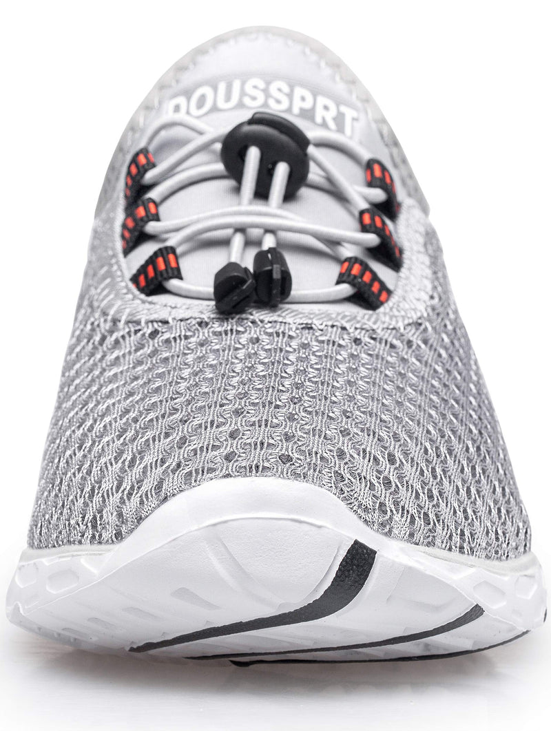 DOUSSPRT Women's Water Shoes Quick Drying Sports Aqua Shoes 8 Grey 2 - BeesActive Australia