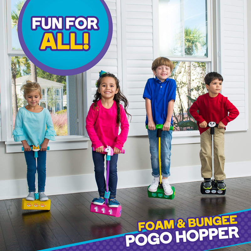 [AUSTRALIA] - Flybar My First Foam Pogo Jumper for Kids Fun and Safe Pogo Stick for Toddlers, Durable Foam and Bungee Jumper for Ages 3 and up, Supports up to 250lbs Unicorn 