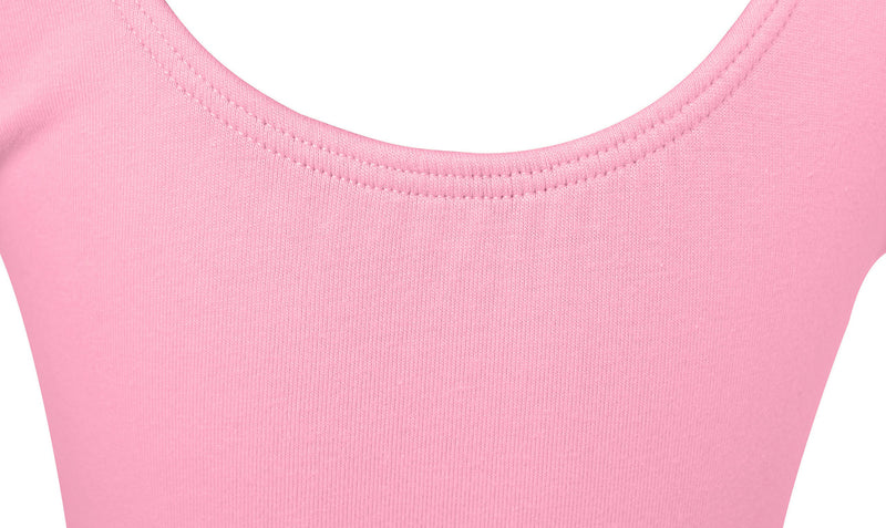 [AUSTRALIA] - Dancina Leotard Long Sleeve Ballet Gymnastics Front Lined Comfy Cotton Kids Ages 2-10 2T / 3T Light Pink 