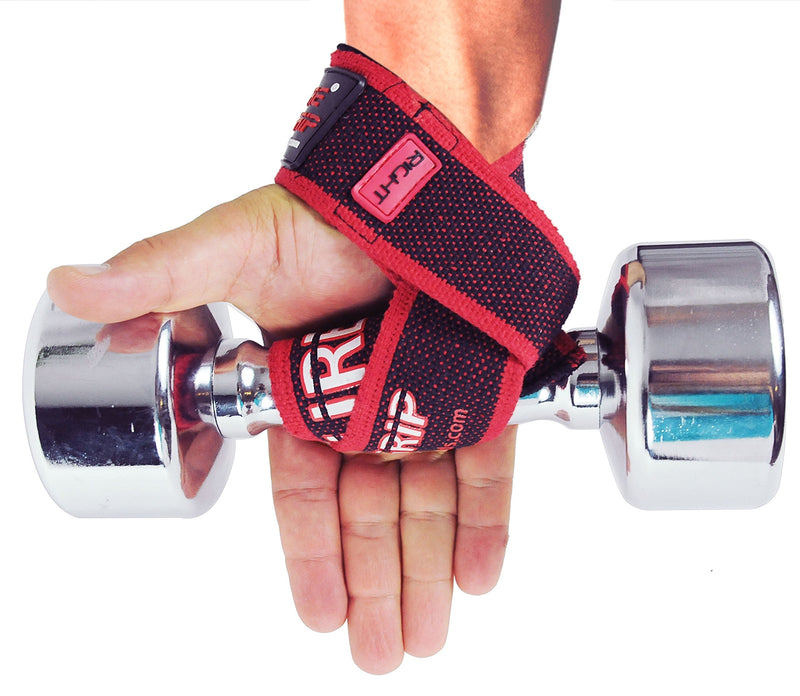 Grip Power Pads PRO Level Cotton Lifting Straps with Neoprene Wrist Pad Support & Silicone Grip Enhancement - Up to 24" Long Weightlifting Straps & 2" Wide for Maximum Support - BeesActive Australia